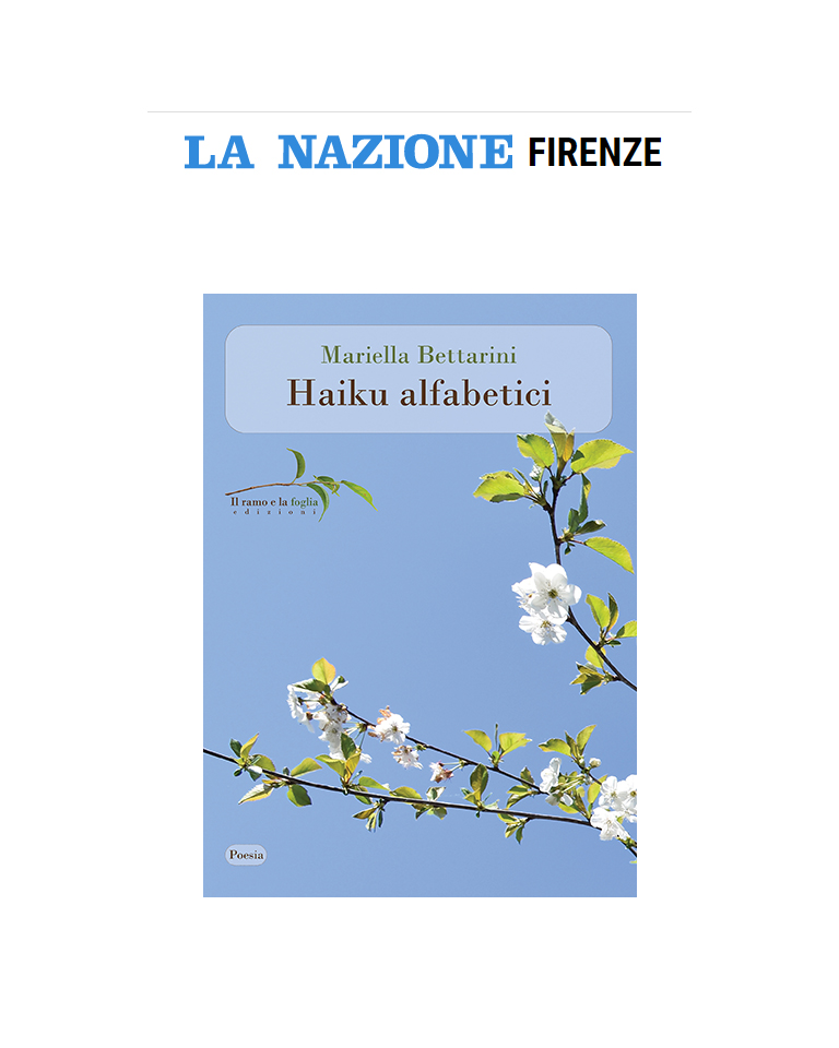 La Nazione di Firenze e la copertina di “Haiku alfabetici”