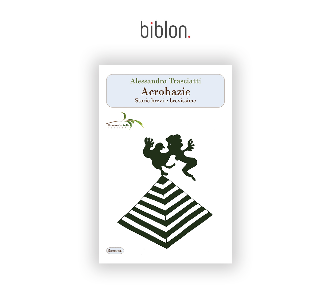 Logo di biblon. e copertina di “Acrobazie”