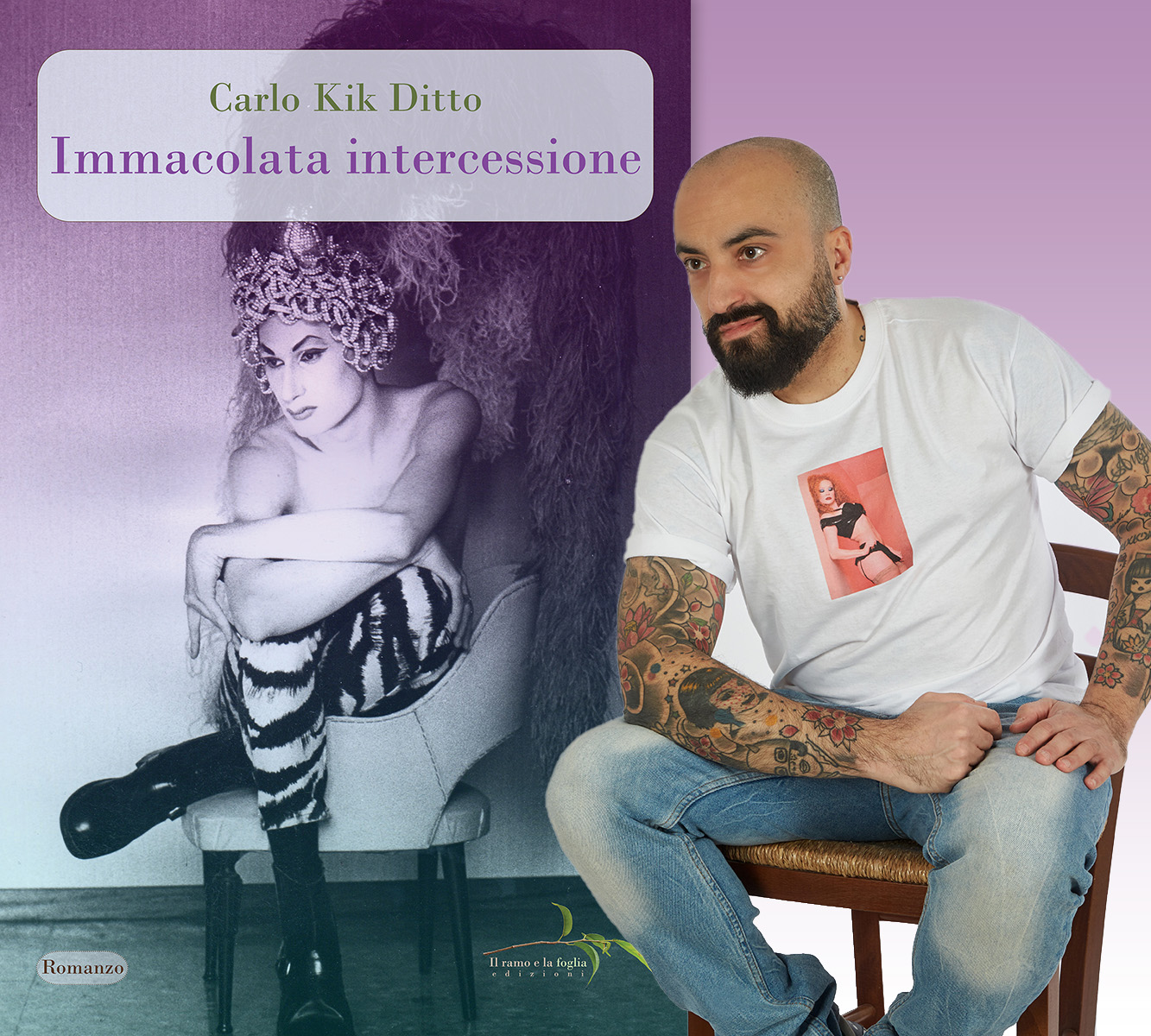 Carlo Kik Ditto, fotografia di Giovanni De Filippo, e copertina di “Immacolata intercessione”