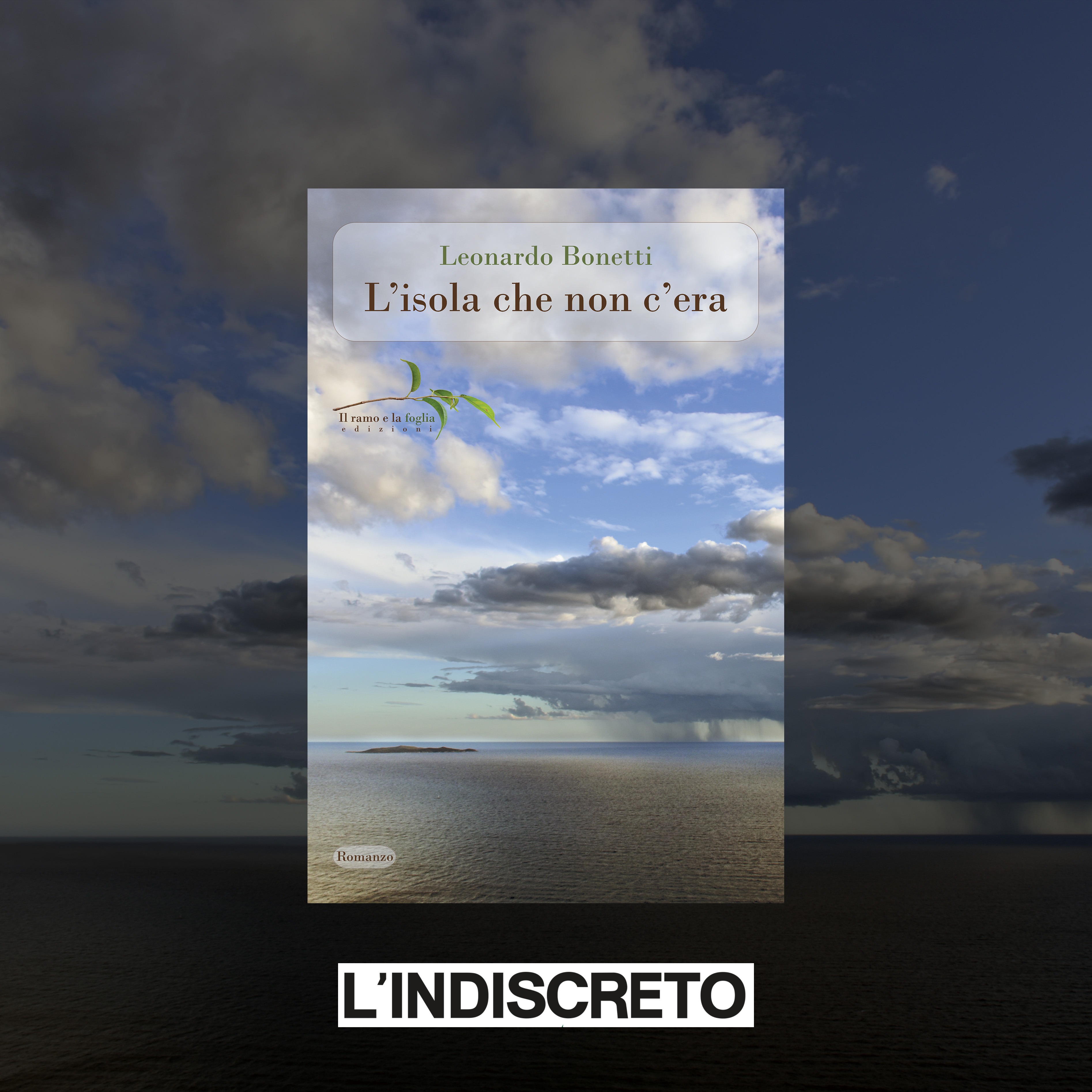 Logo di L’indiscreto e copertina di L’isola che non c’era