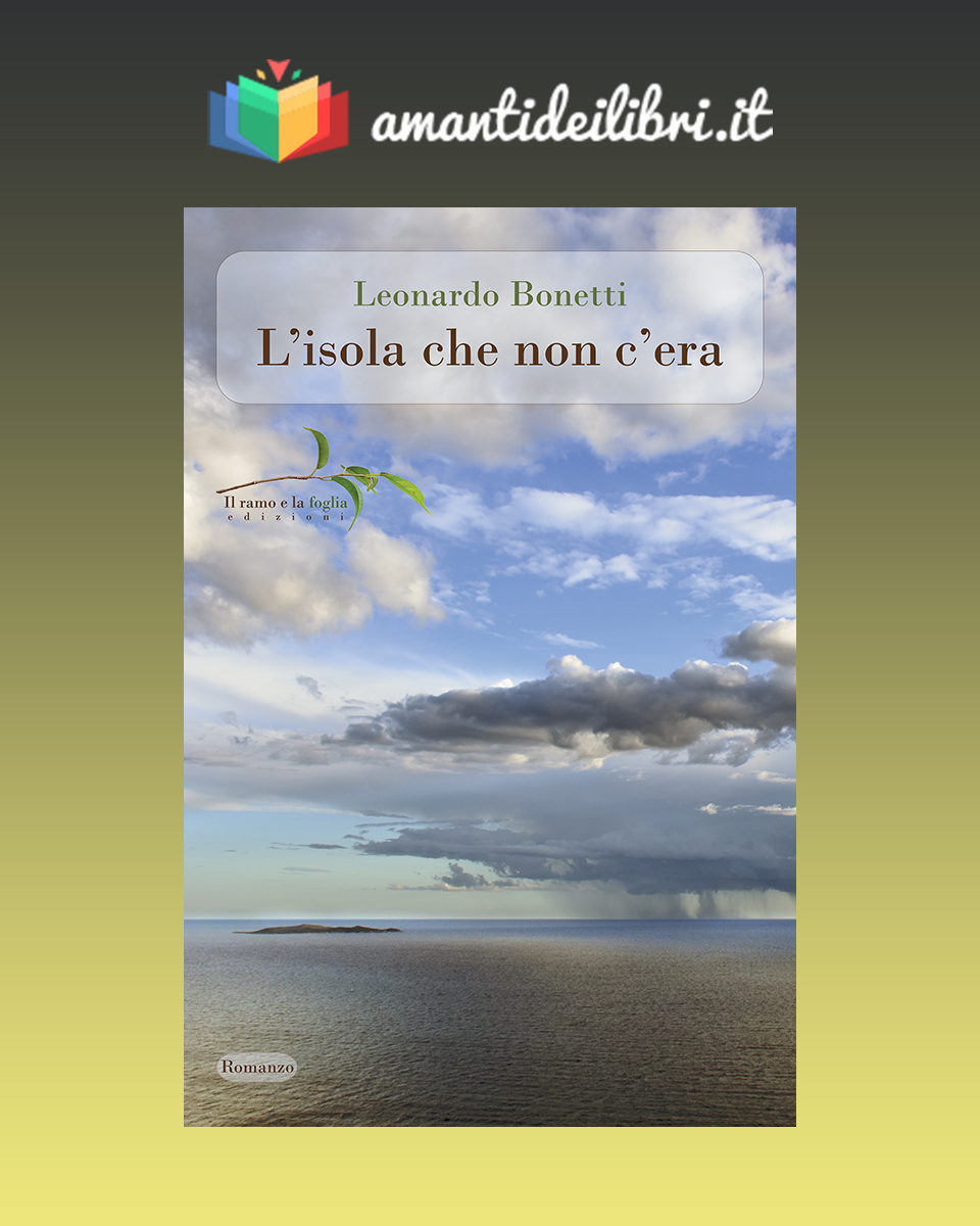 Logo di “Amanti dei libri” e copertina di “L’isola che non c’era”