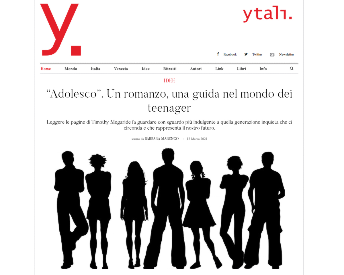 “Adolesco” è su Ytali