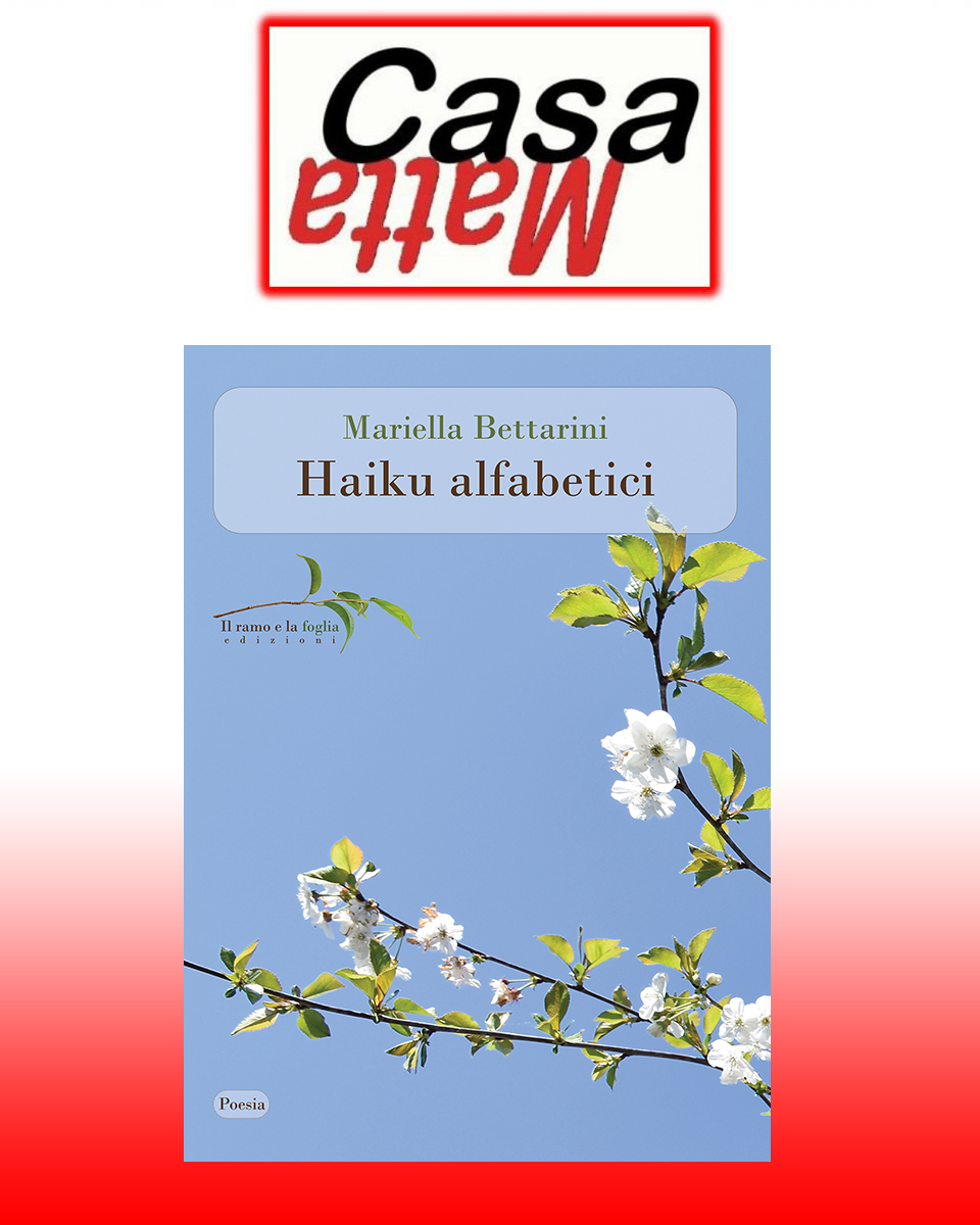 Logo di CasaMatta e copertina “Haiku alfabetici”