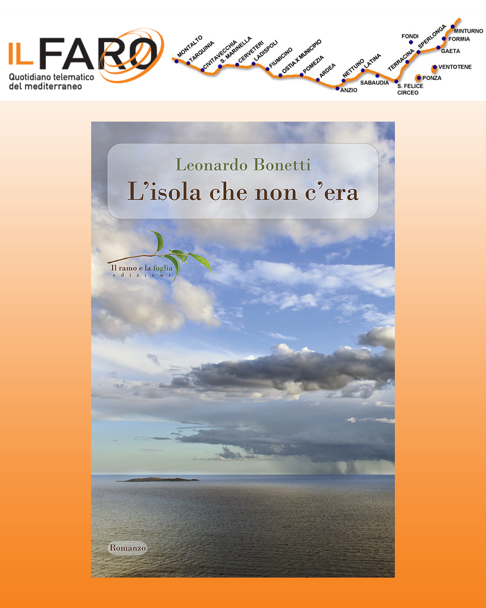 Logo di “Il Faro” e copertina di “L’isola che non c’era”