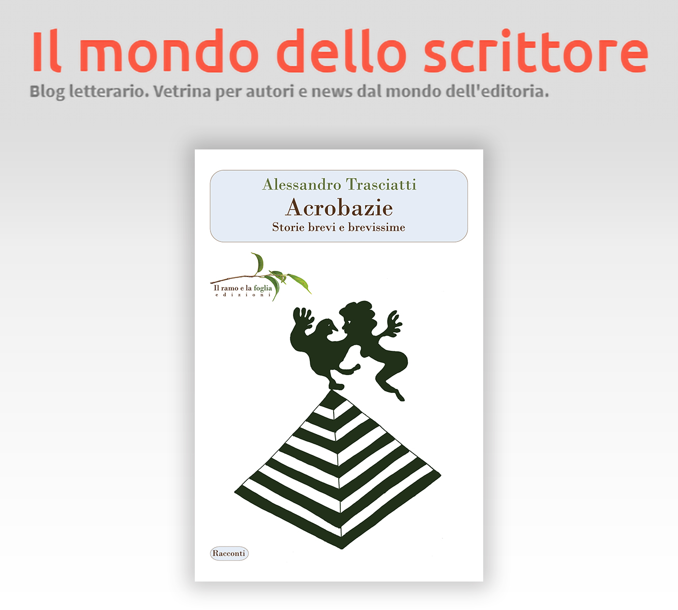 “Acrobazie” è su “Il mondo dello scrittore”