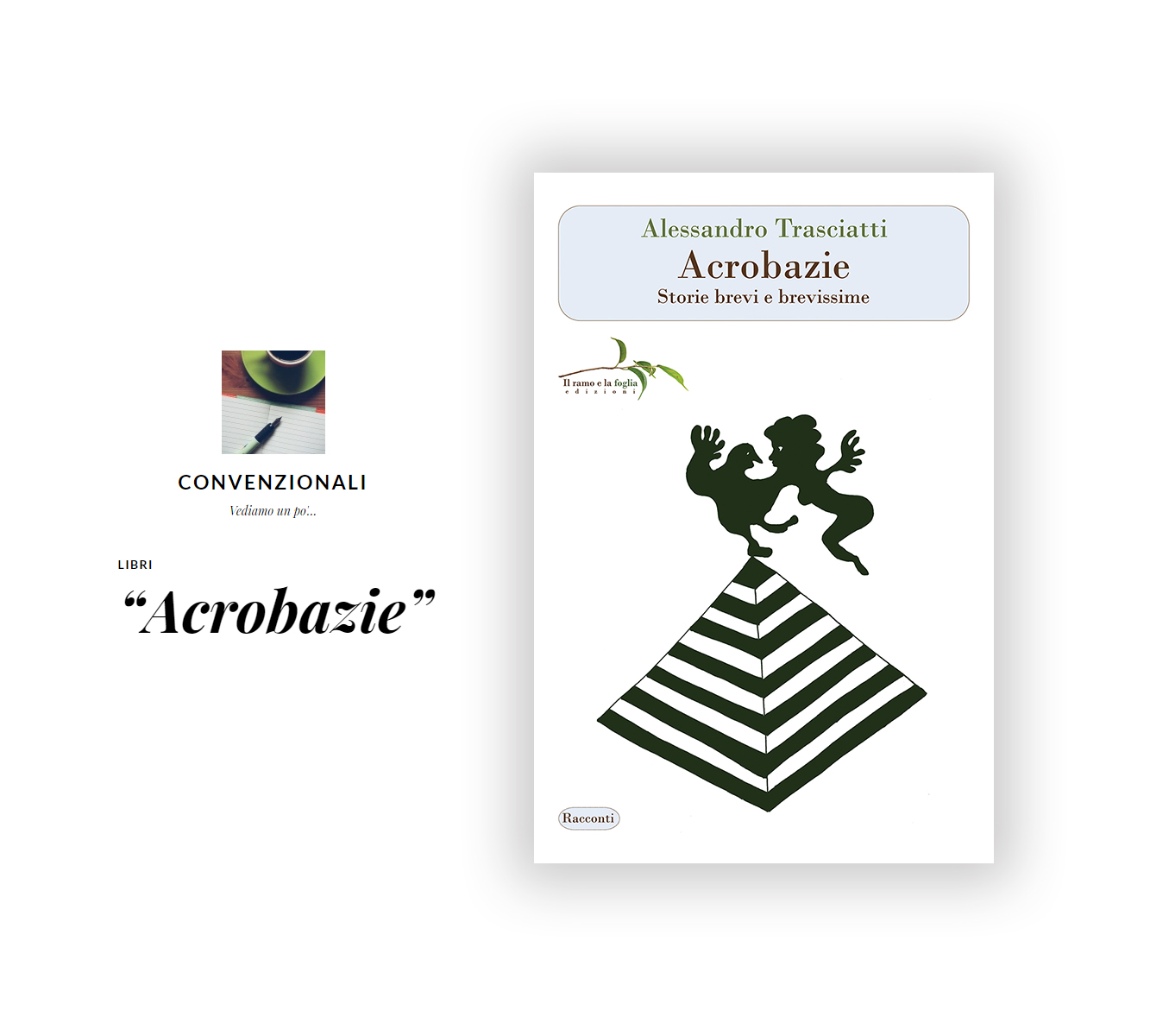 Logo di Convenzionali e copertina di “Acrobazie”