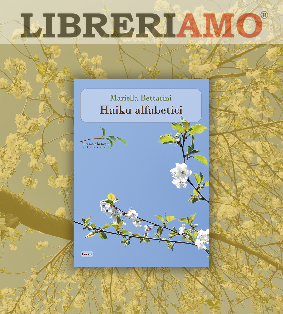 Logo di Libreriamo e copertina di “Haiku alfabetici”