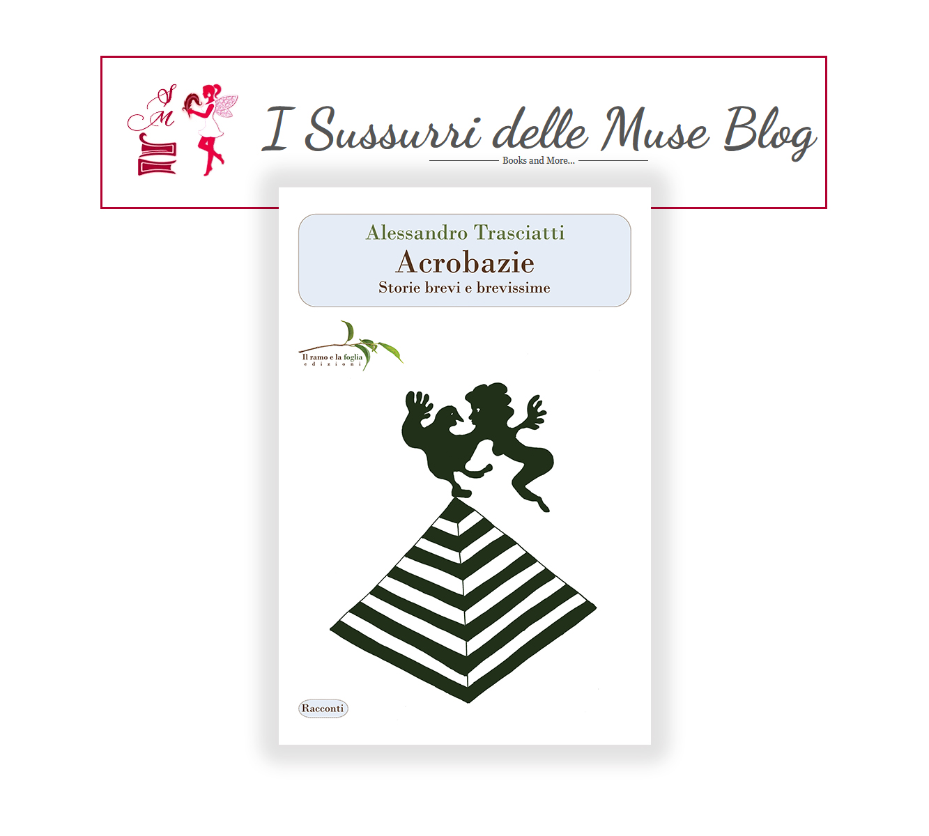 Logo di I Sussurri delle Muse e copertina di “Acrobazie”