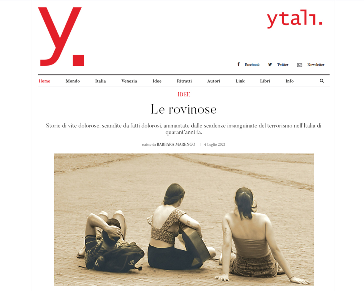 Pagina di Ytali con “Le rovinose”
