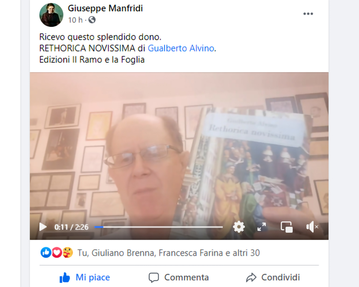 Il post di Giuseppe Manfridi