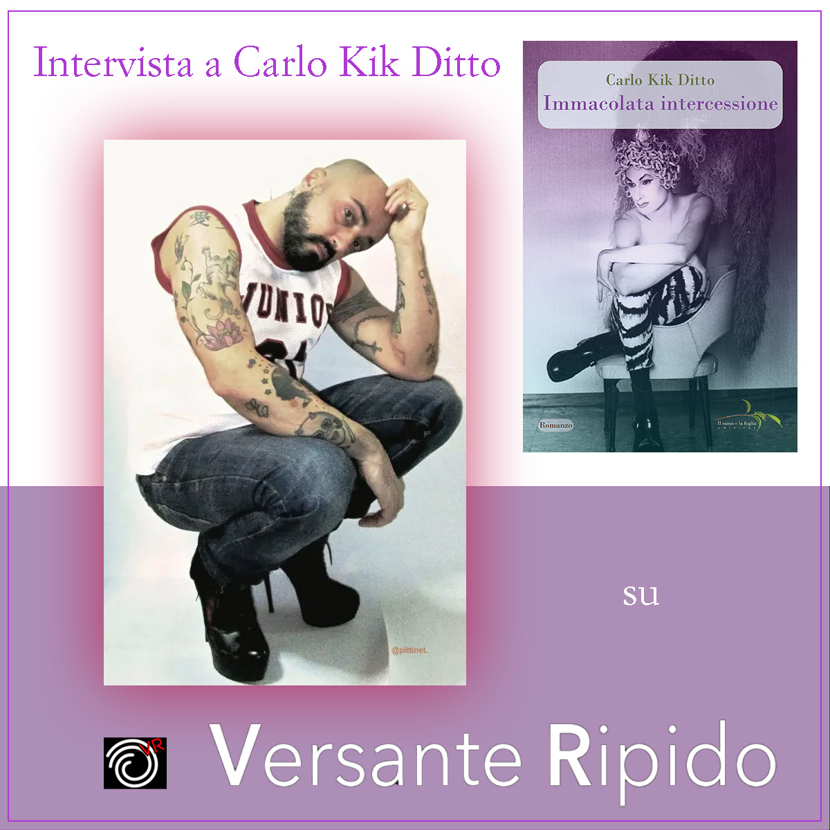 Carlo Kik Ditto e la copertina di “Immacolata intercessione”