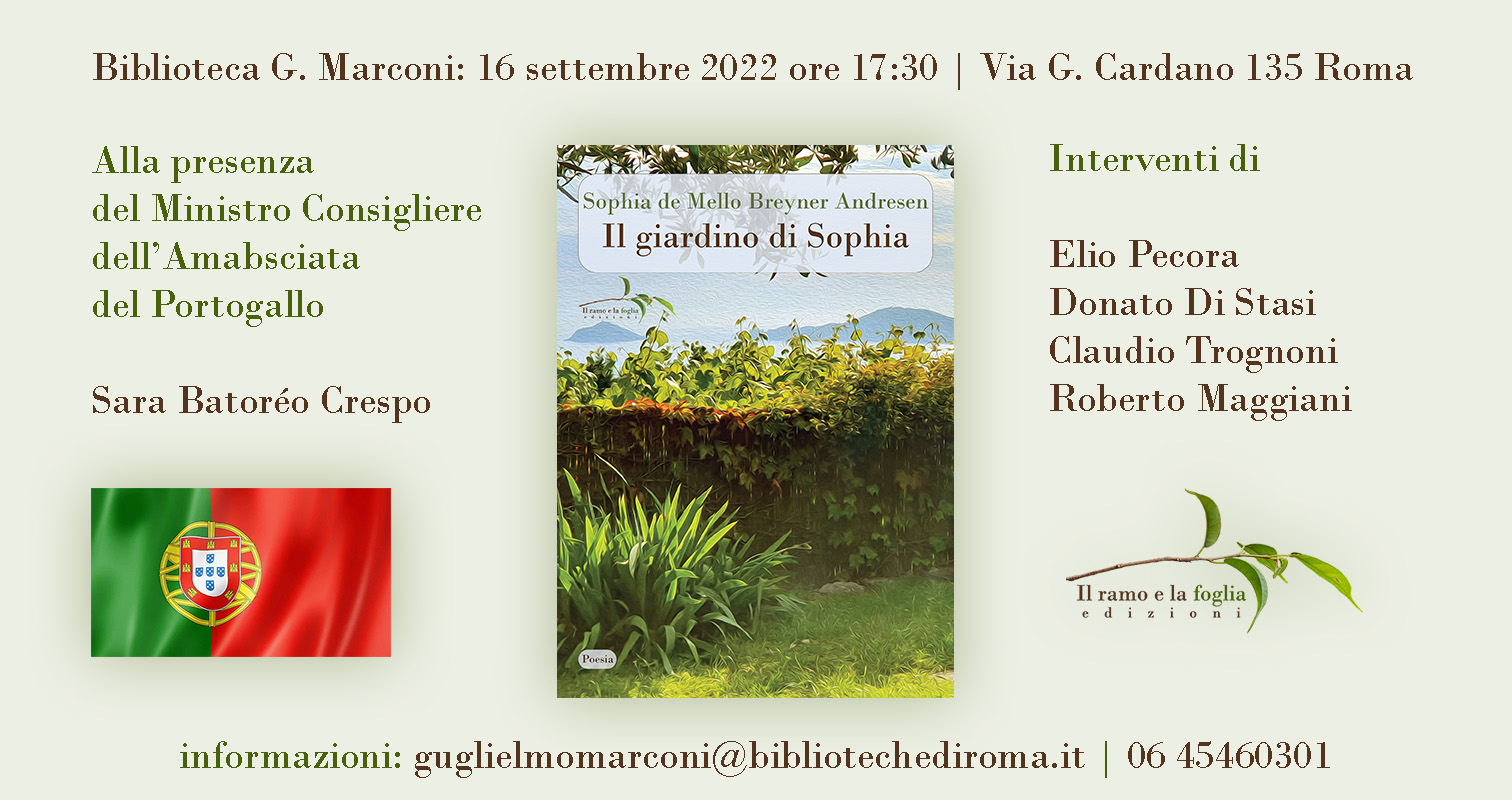 Presentazione del libro di Sophia de Mello Breyner Andresen