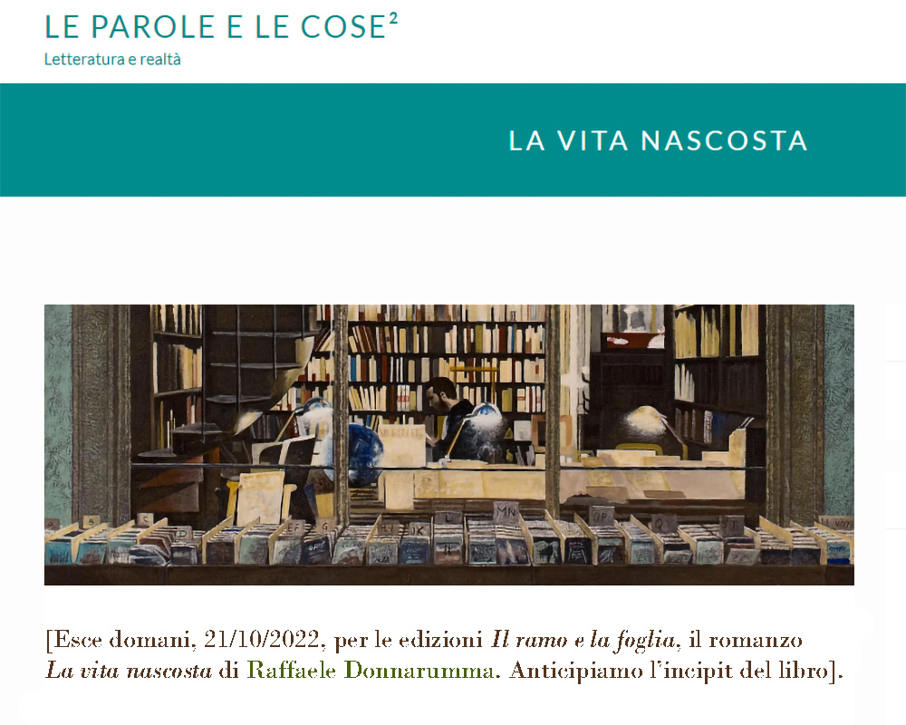 Pagina di Le Parole e le cose
