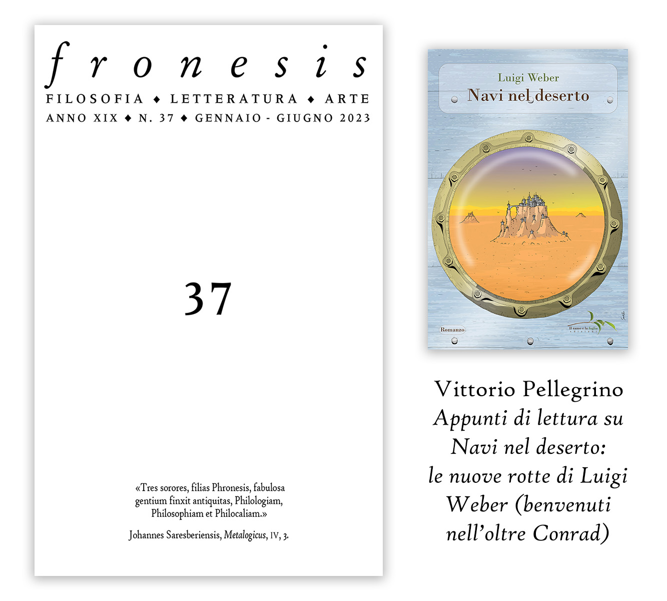 Rivista Fronesis n. 37 (per gentile concessione di Le Cariti)