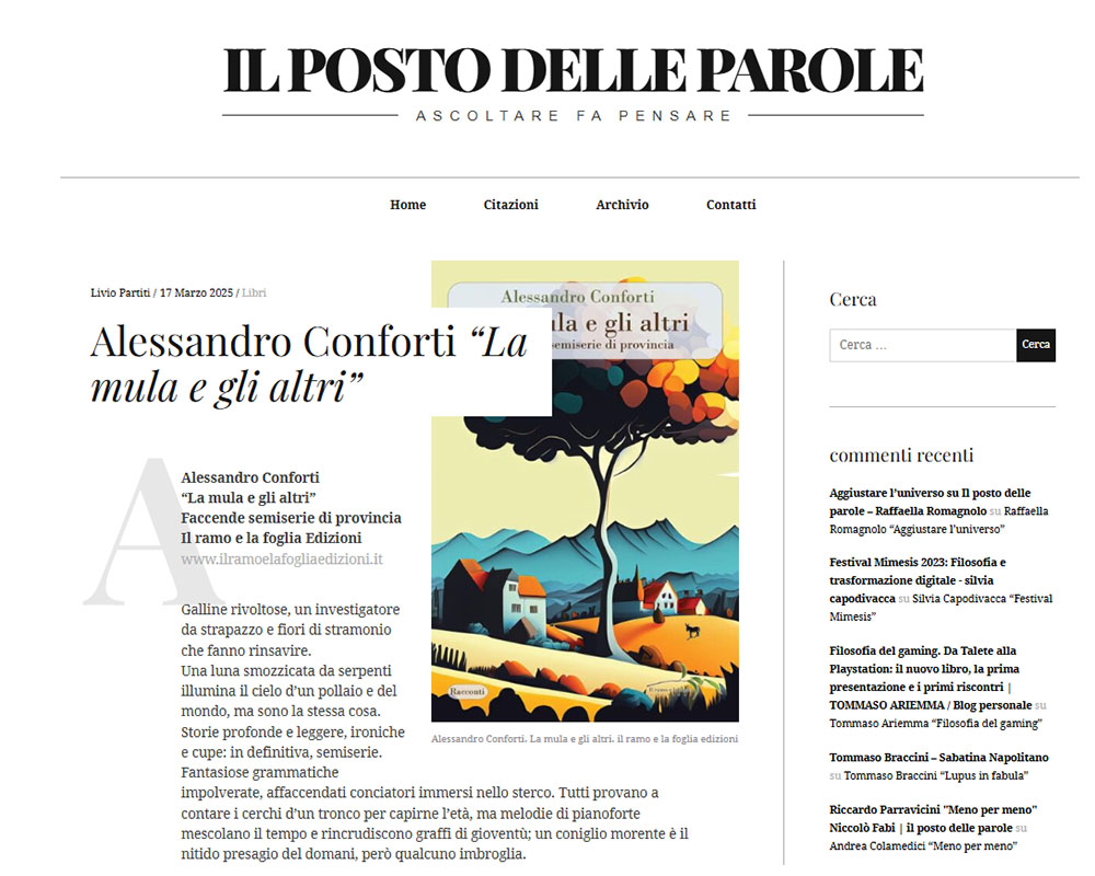 grafica dal sito Il posto delle parole