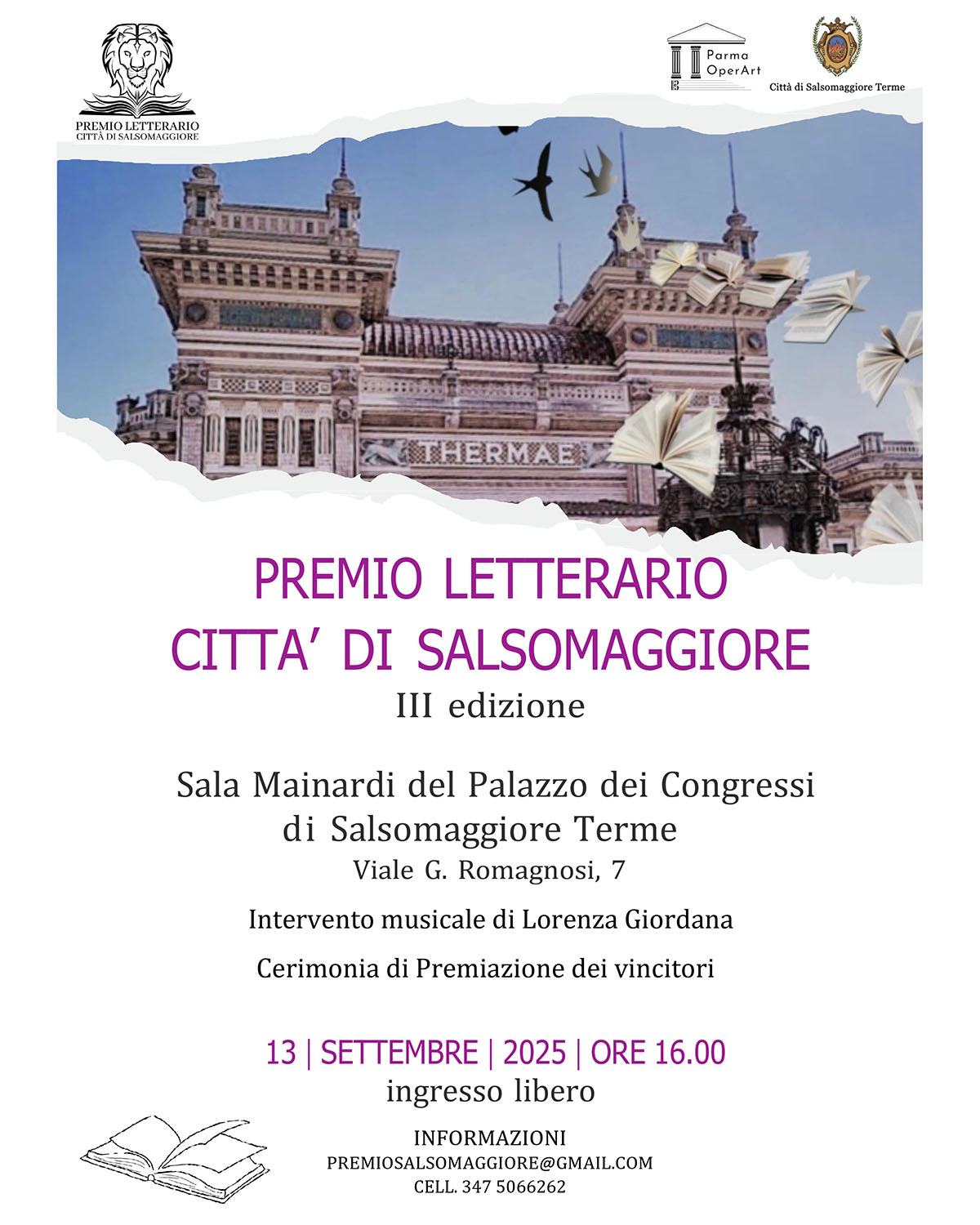 grafica a cura del Premio Letterario Città di Salsomaggiore