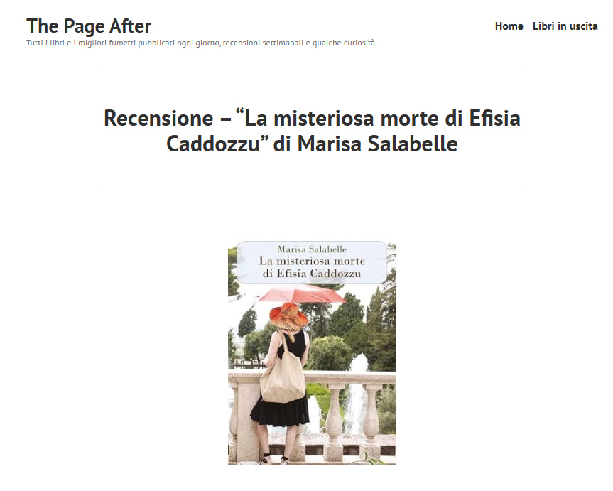 grafica dal sito web di The Page After